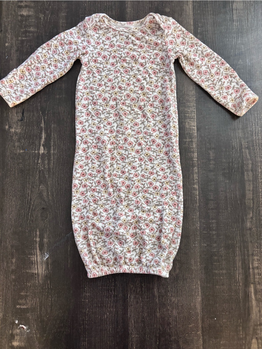 Carter's Pink Floral Cotton Sleeper